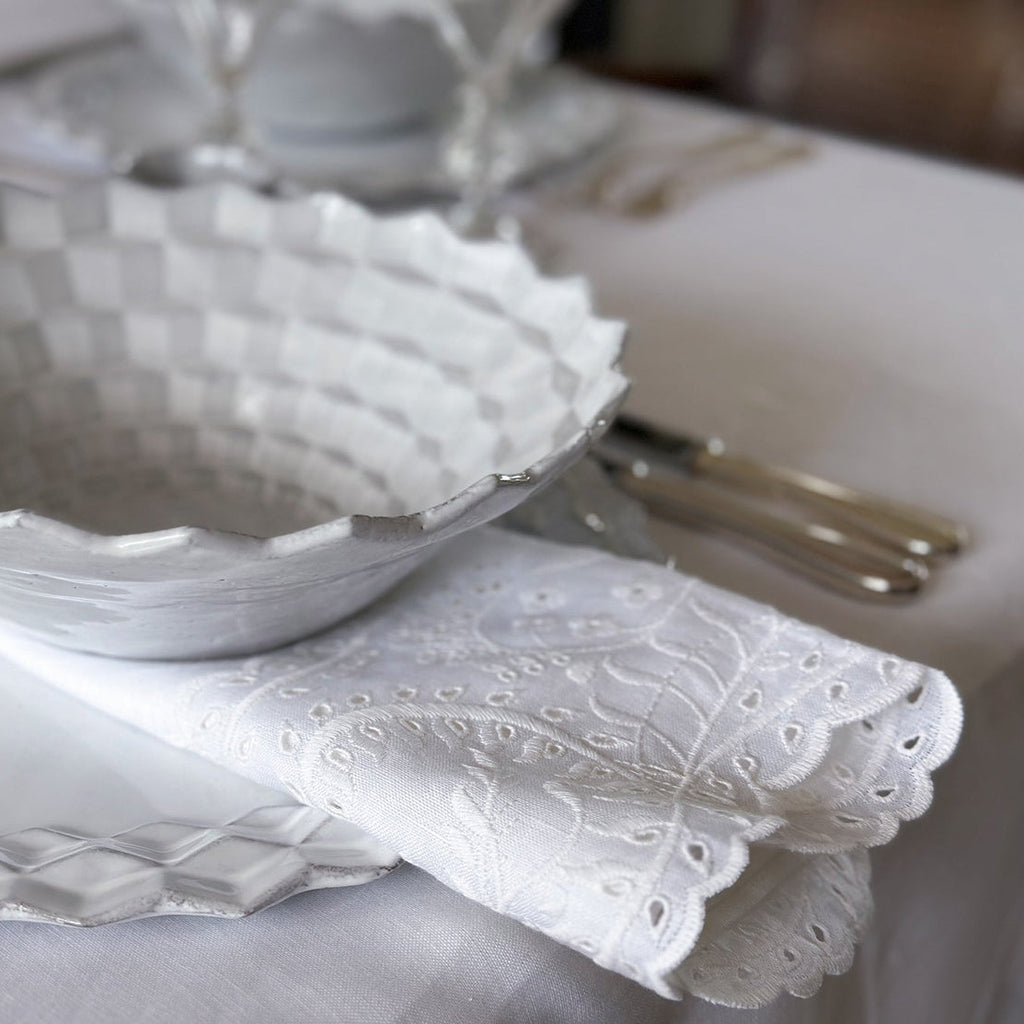 Summerill & Bishop Broderie Anglaise Linen Napkin