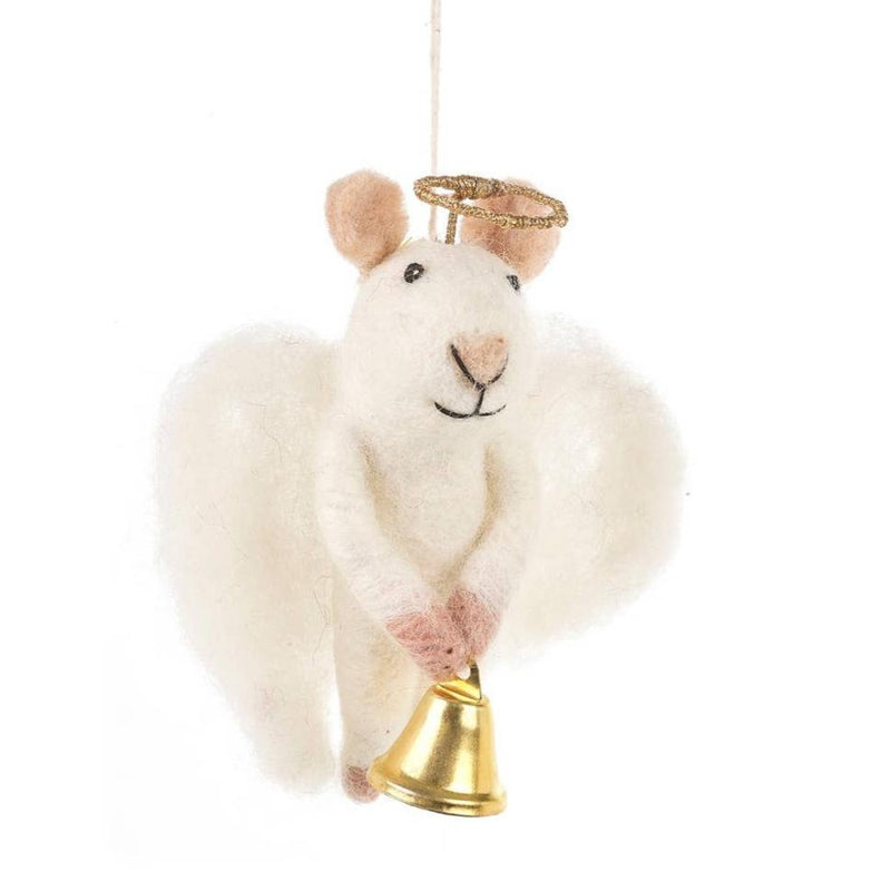 Angel Felt Mouse Ornament