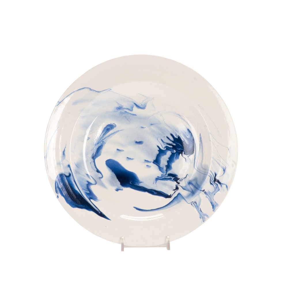 Christopher Spitzmiller Marble Dinner Plate, Delft Blue