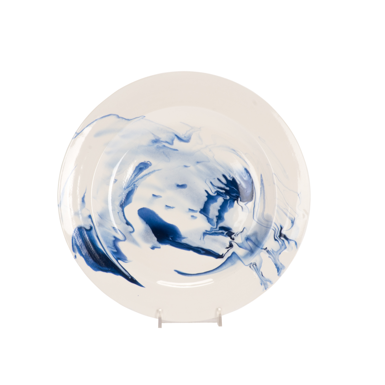Christopher Spitzmiller Marble Dinner Plate, Delft Blue