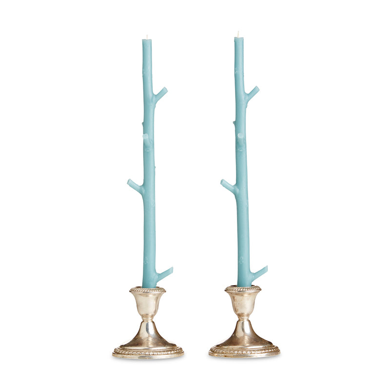 Maple Stick Candles, Robin's Egg Blue