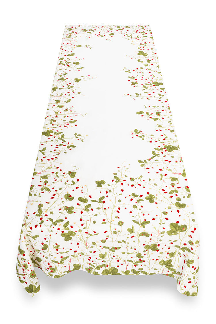Summerill & Bishop Fraises des Bois Linen Tablecloth