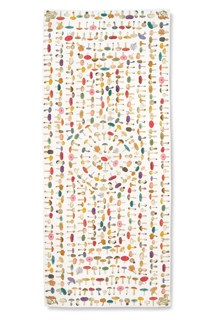 Summerill & Bishop x John Derian White Fungi Mushroom Linen Tablecloth