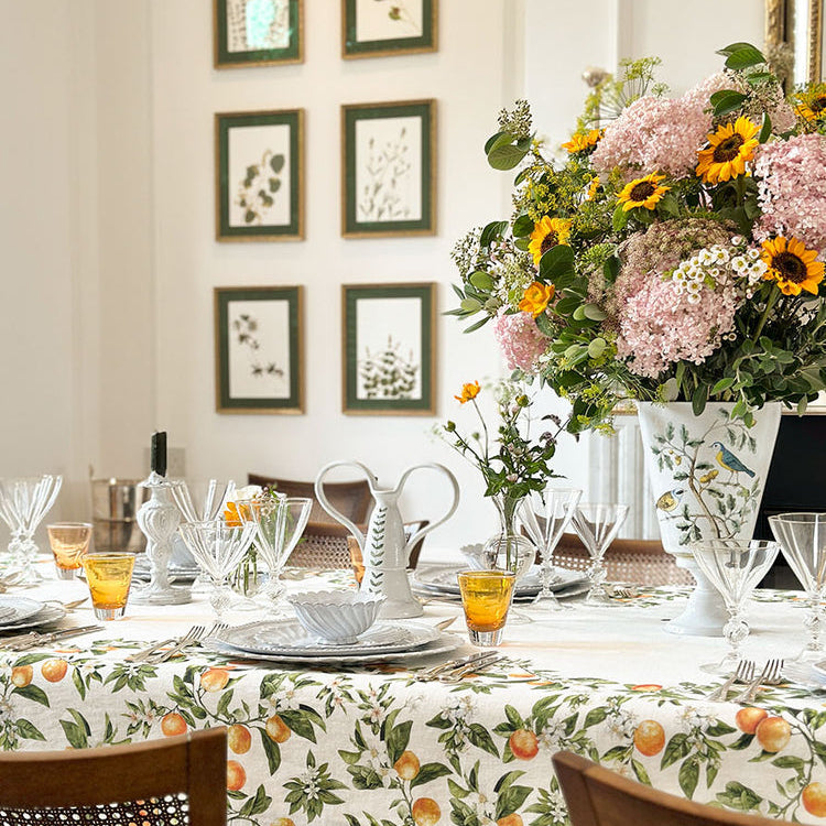 Summerill & Bishop L'Orangerie Linen Tablecloth