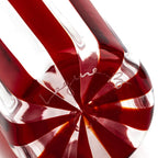 Murano Glass Tumbler, Red & Clear