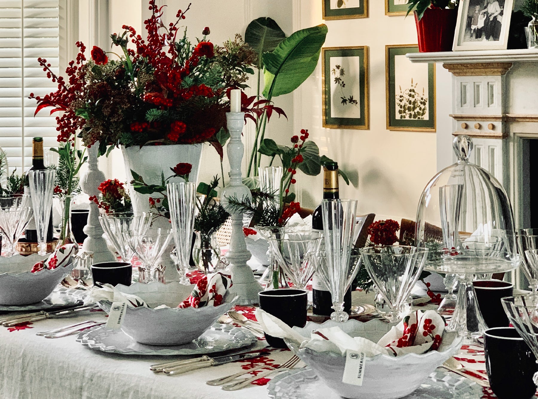 Summerill & Bishop Les Airelles Linen Tablecloth