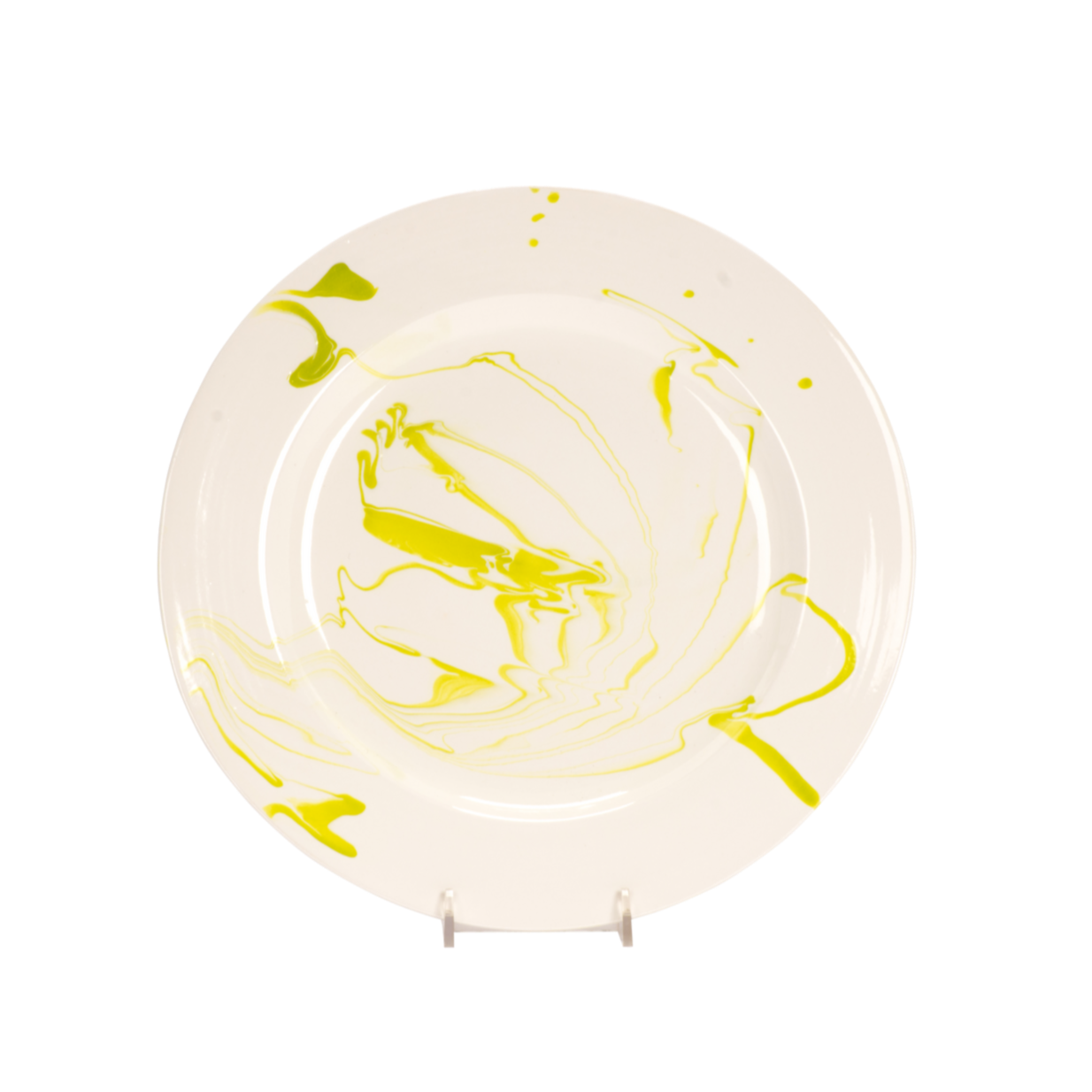 Christopher Spitzmiller Marble Dinner Plate, Lime Green