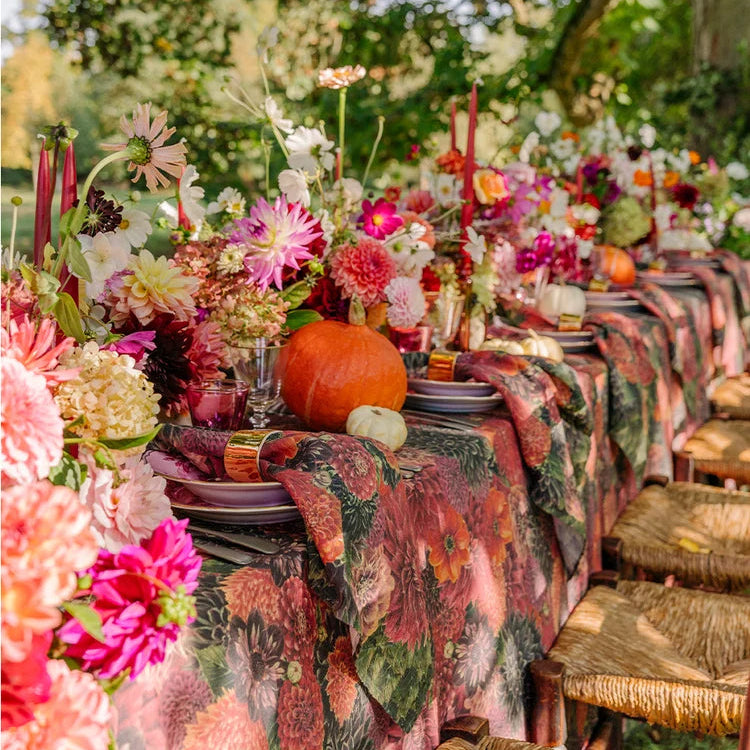 Summerill & Bishop Dahlia Linen Napkin