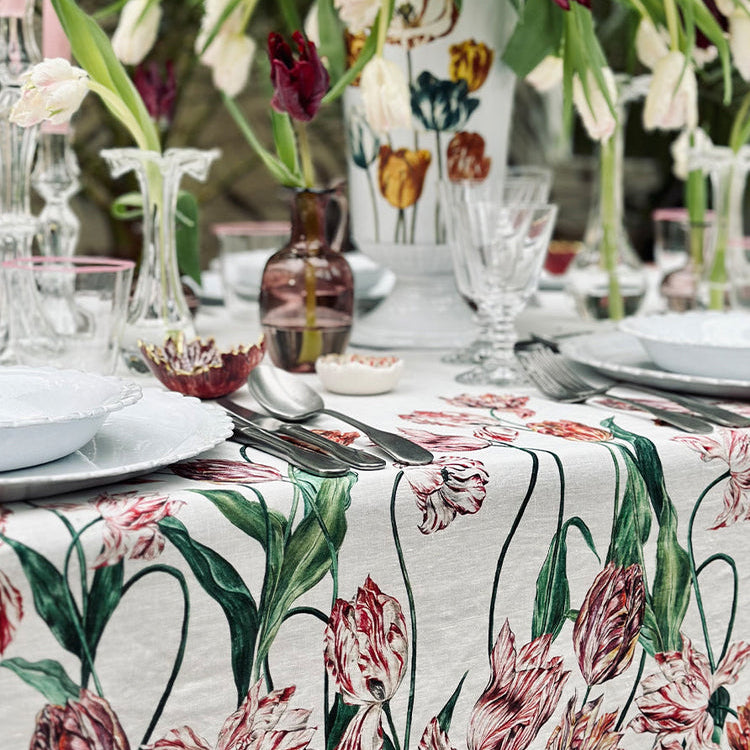 Summerill & Bishop Tulip Linen Tablecloth