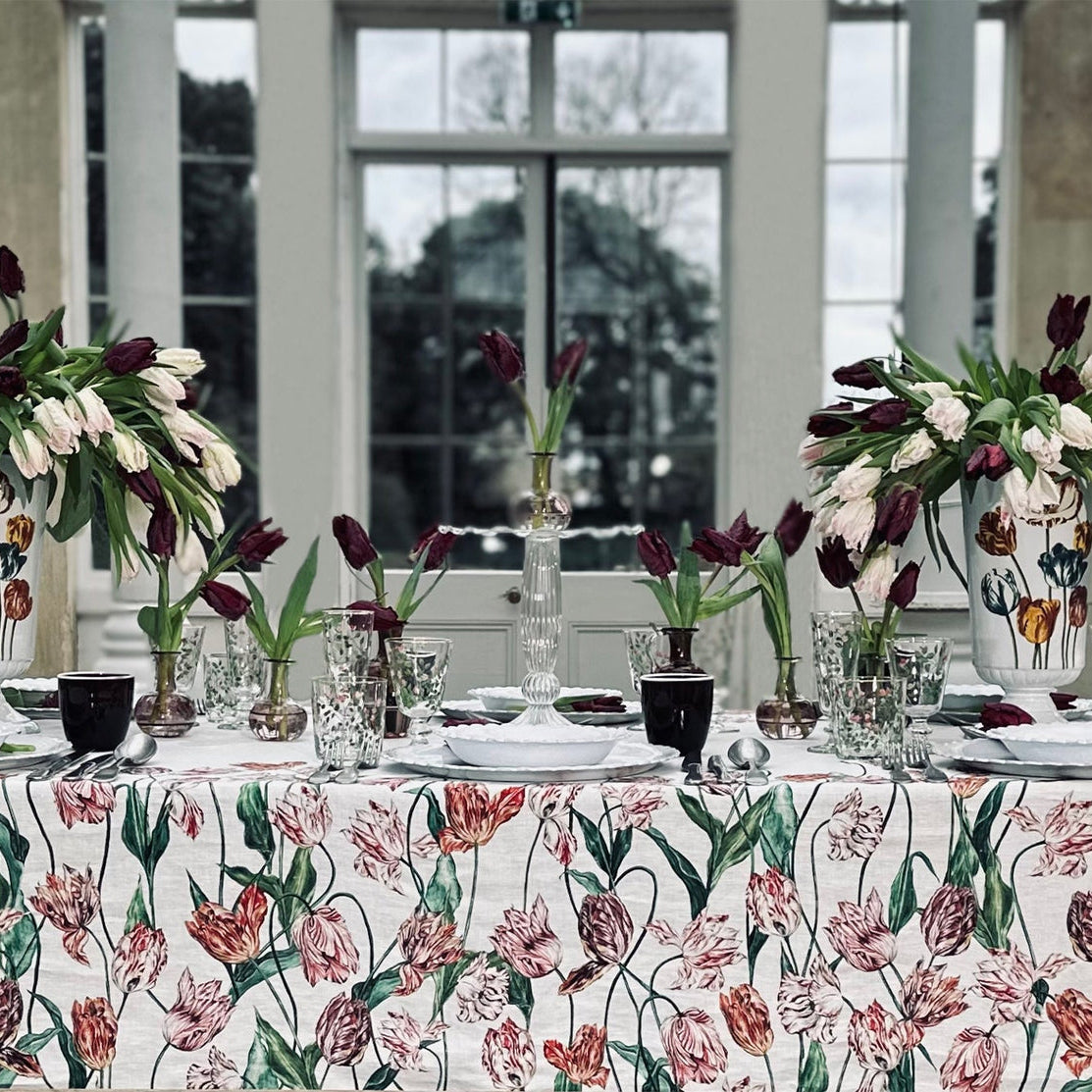 Summerill & Bishop Tulip Linen Tablecloth