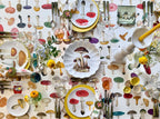 Summerill & Bishop x John Derian White Fungi Mushroom Linen Tablecloth