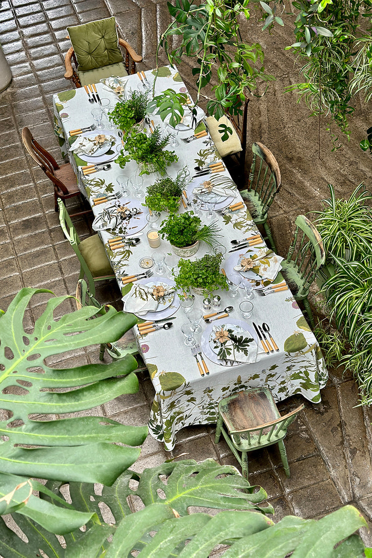 Summerill & Bishop Herb Garden Linen Tablecloth