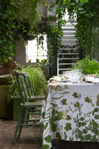 Summerill & Bishop Herb Garden Linen Tablecloth