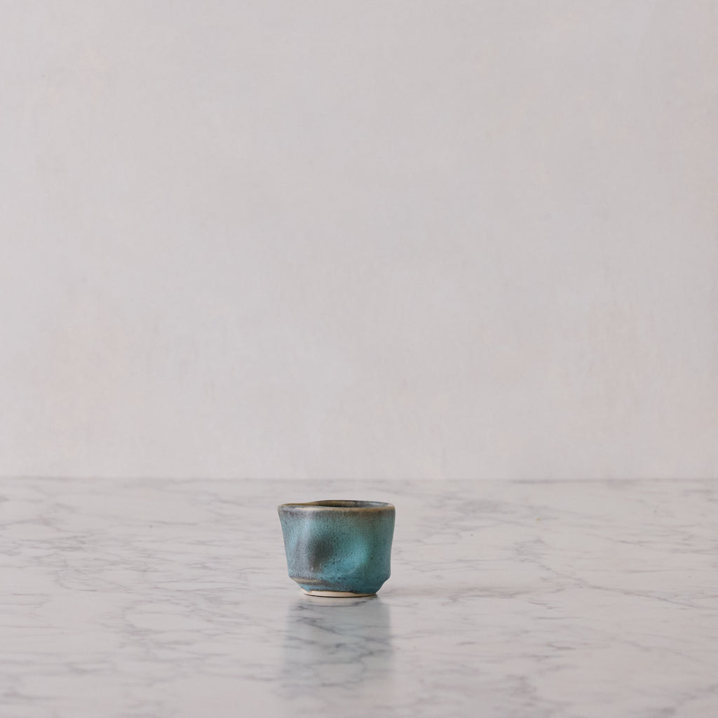 Small Matte Glazed Thumbprint Creamer