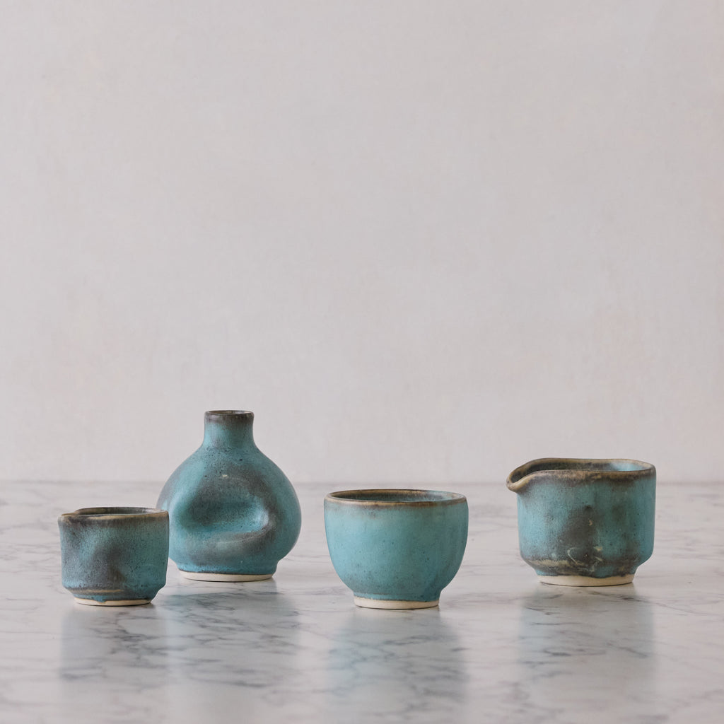 Matte Glazed Medium Thumbprint Creamer