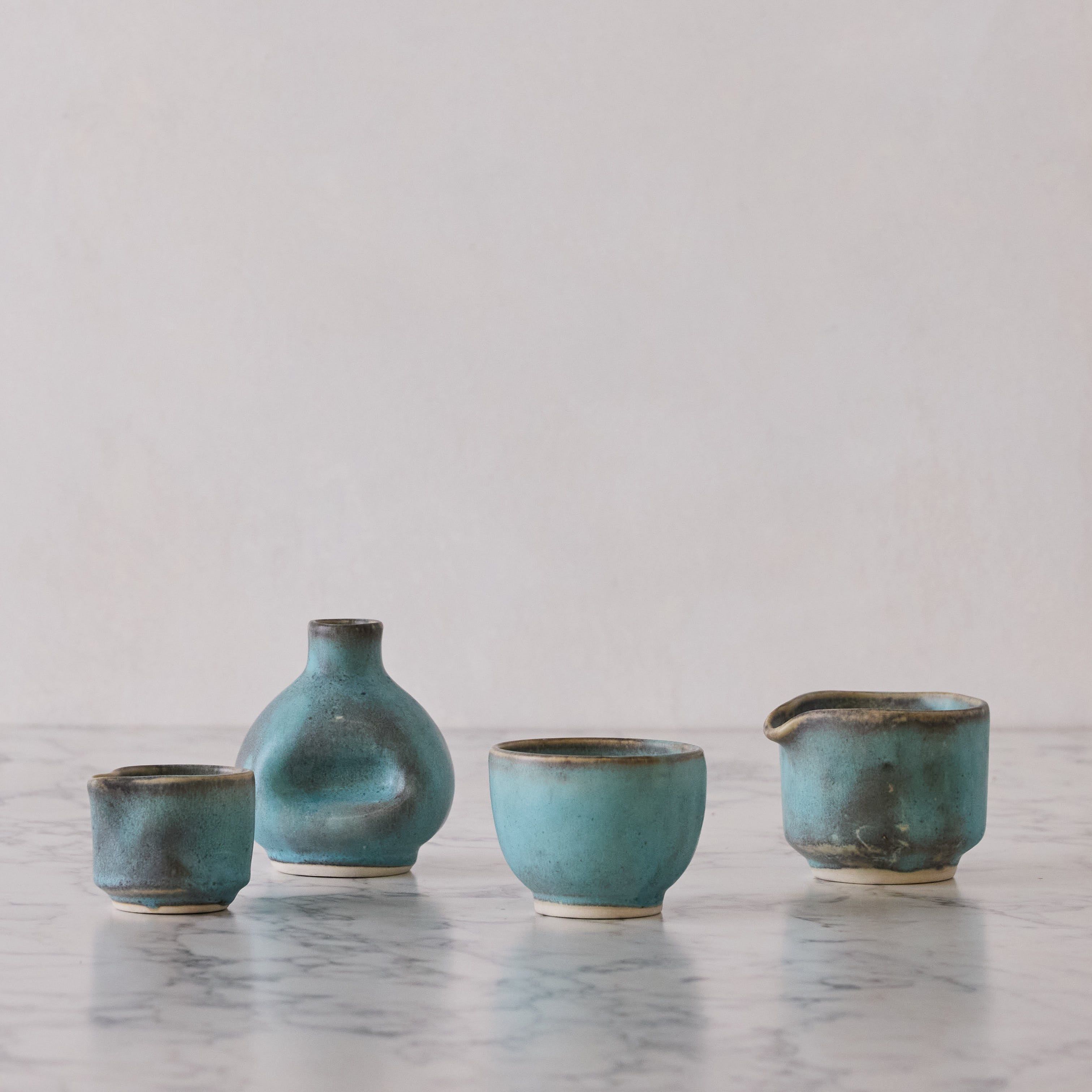 Matte Glazed Medium Thumbprint Creamer