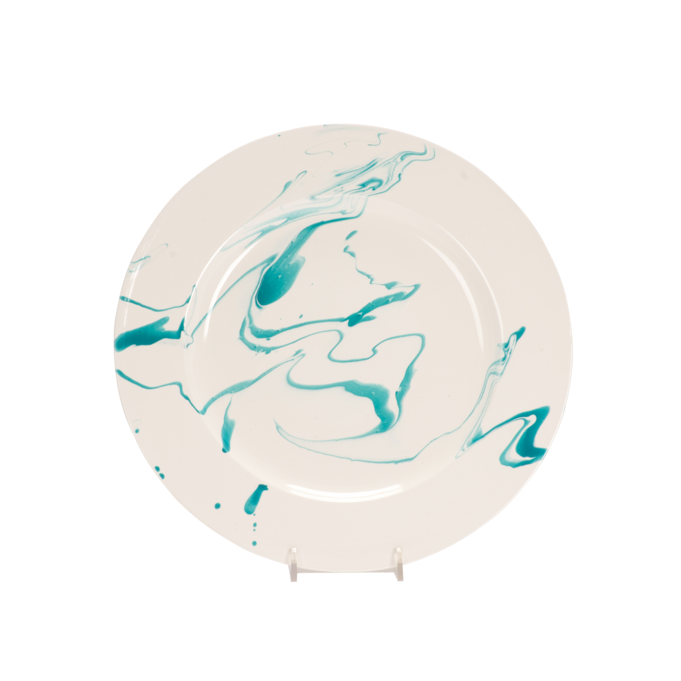 Christopher Spitzmiller Marble Dinner Plate, Turquoise
