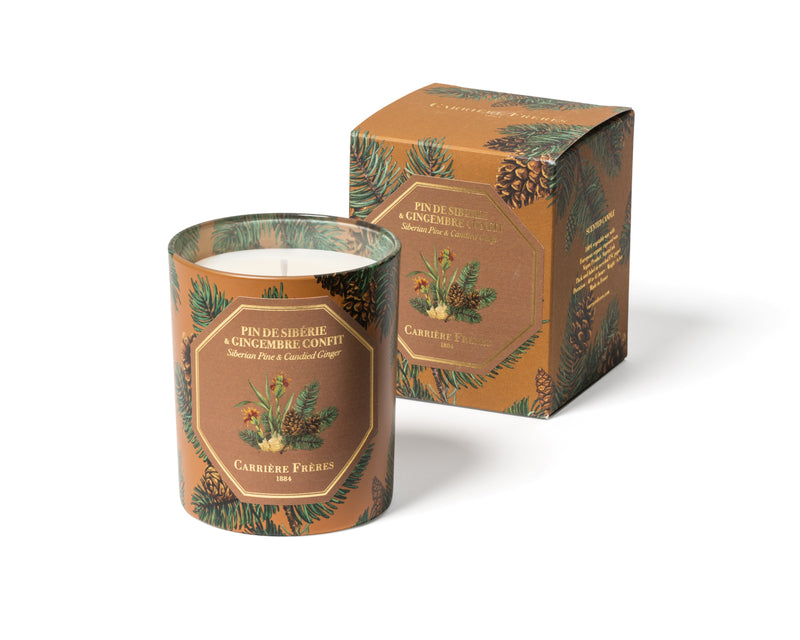 Carrière Frères Holiday Candle, Siberian Pine & Candied Ginger