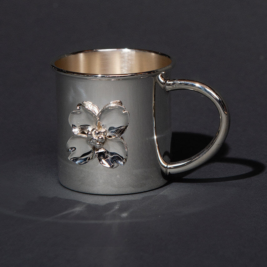 Sterling Silver Dogwood Baby Cup