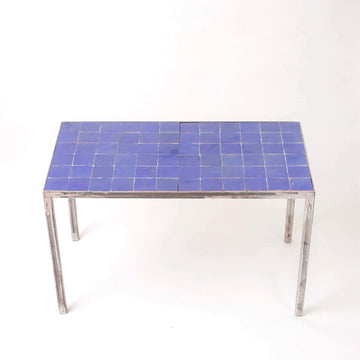 Mosaic Tile Coffee Table, Cobalt