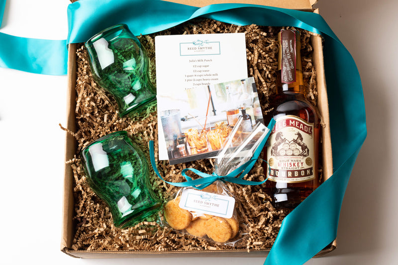 Milk Punch Gift Set with Emerald Goblets