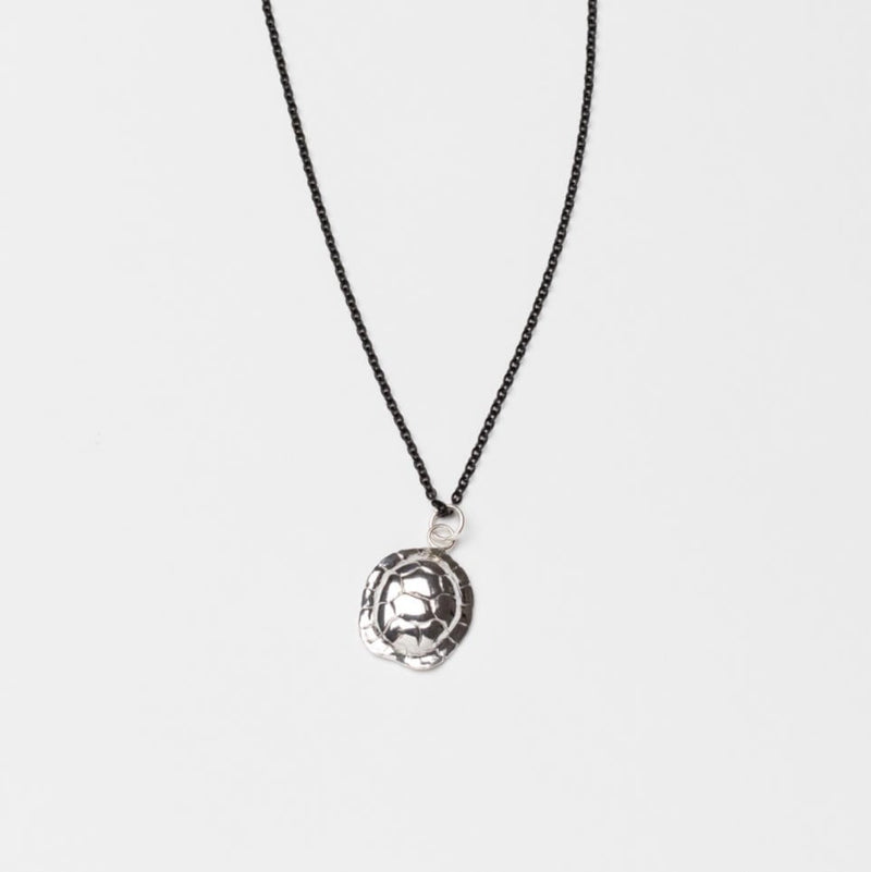Silver Turtle Shell Charm