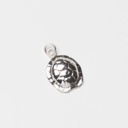 Silver Turtle Shell Charm