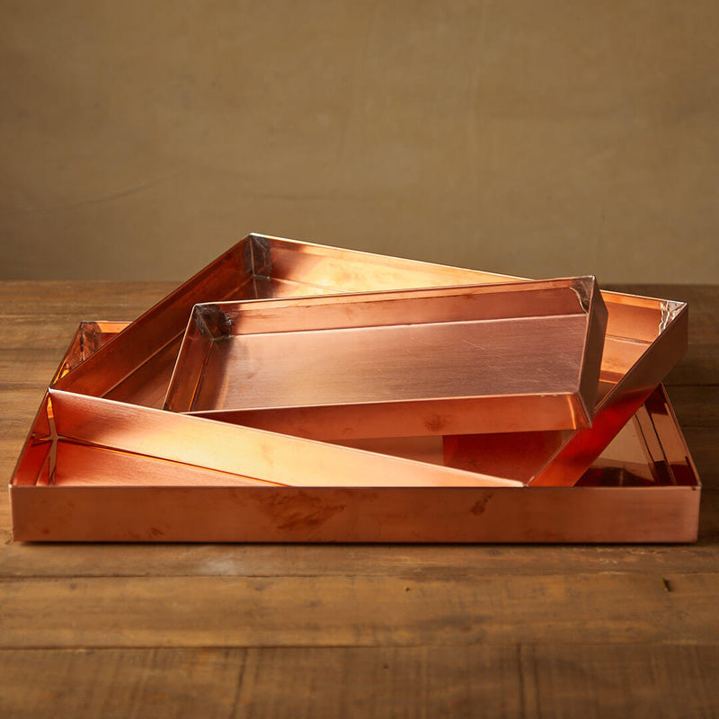 Rectangular Copper Tray