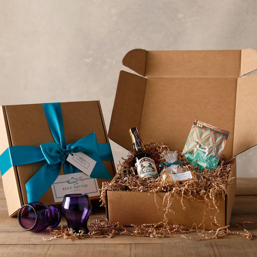 Milk Punch Gift Set with Amethyst Goblets