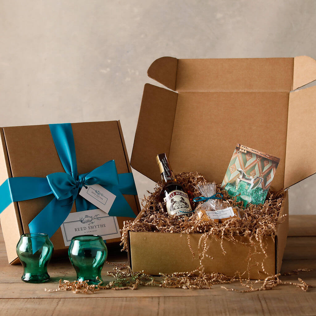 Milk Punch Gift Set with Emerald Goblets