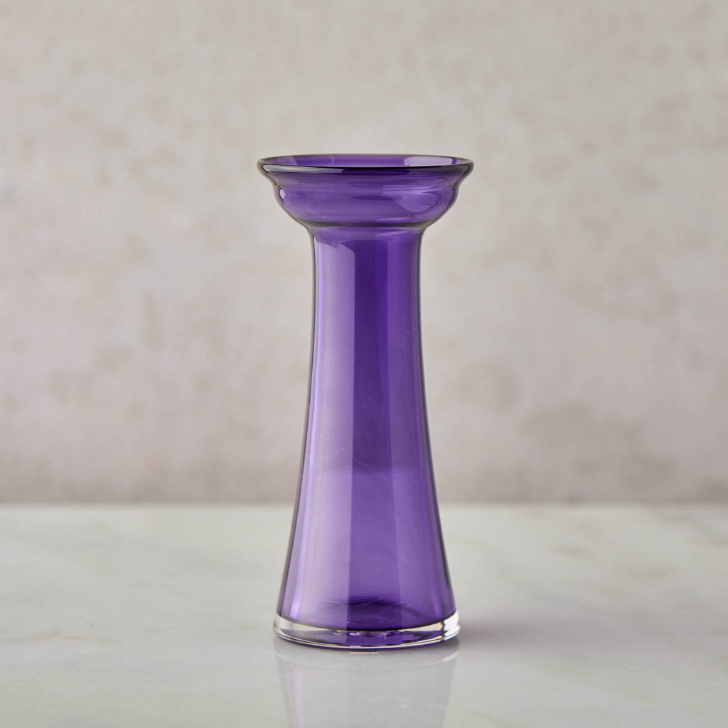Hand Blown Bulb Vase in Amethyst
