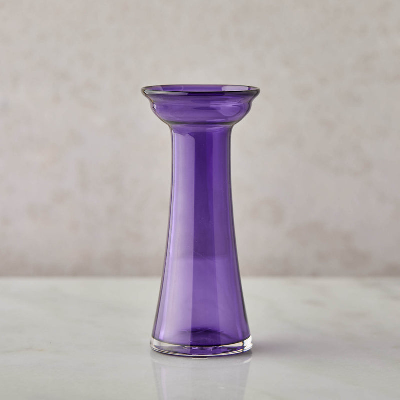Hand Blown Bulb Vase Gift Set, Amethyst & Emerald