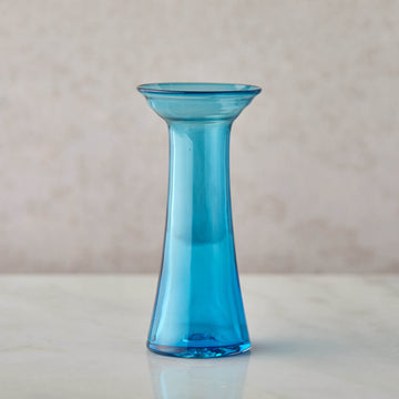 Hand Blown Bulb Vase in Turquoise
