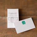 Engraved Four Leaf Clover Place Cards