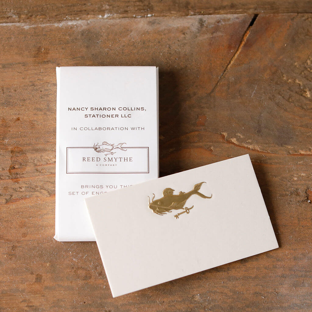 Gilded Catfish Place Cards