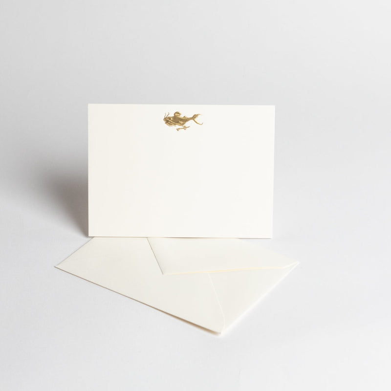 Gilded Catfish Note Cards